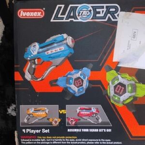 Laser Tag Blaster Set - Blue, Green, Yellow